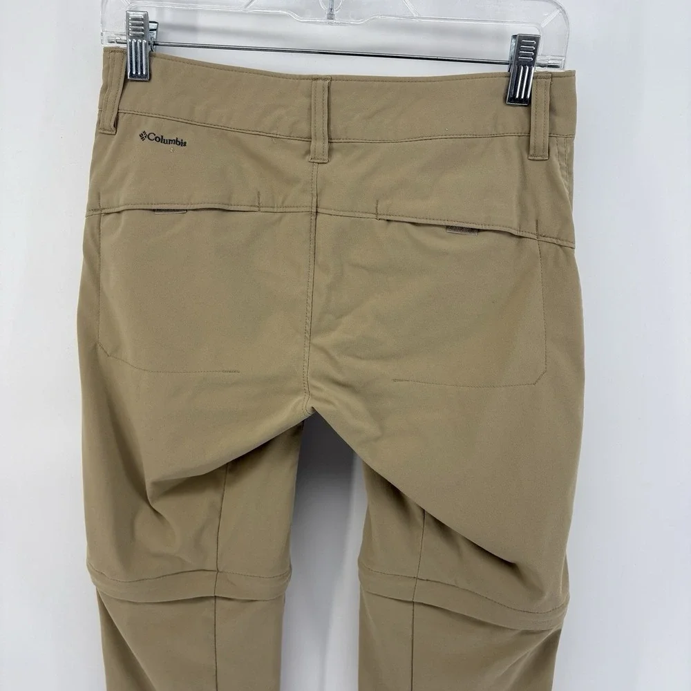 Columbia Omni-Shield Convertible Pants Beige Utility Tech Stretch Women 2 - Picture 8 of 10